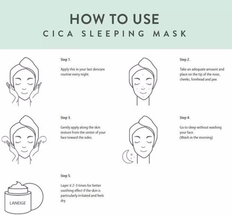 استفادههای ماسک خواب سیکا لانیژ