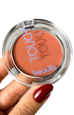 سواچ رنگ رژگونه پودری بیولیس Touch It 282 Peach روی پوست